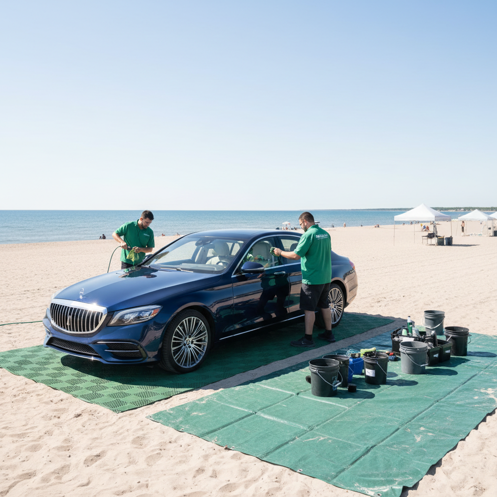 Luxury vehicle exterior gleaming after professional mobile detailing - Crown Mobile Car Detailing, auto detailing service in Wasaga Beach, ON